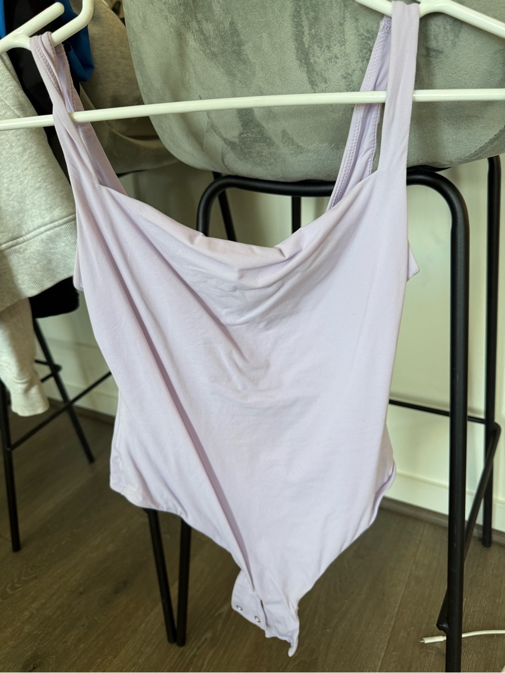 SKIMS Lilac Cowl Neck Bodysuit